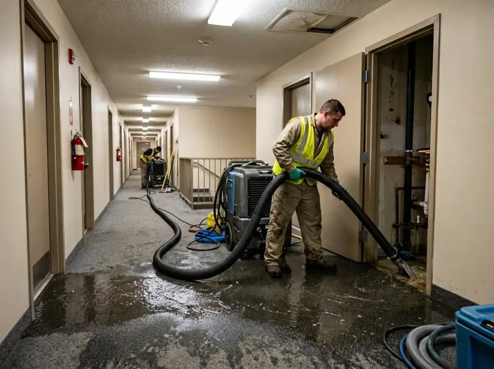 multi-unit-apartment-hallway-f-005 — frequently asked questions, Emergency Burst Pipe Water Extraction & Removal in Redgrani…